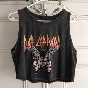 NWT MISSGUIDED Graphic Muscle Crop T-Shirt size S
